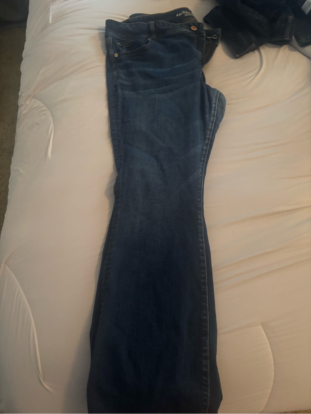 American Eagle Outfitters Dark Blue Bootcut Stretch Jeans